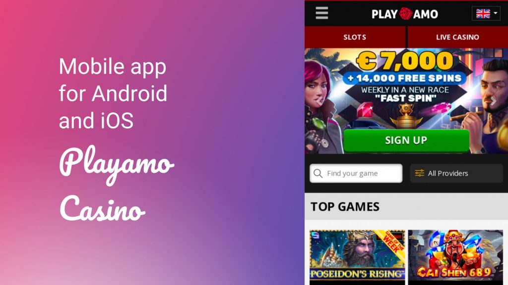 Playamo mobile app for Android and iOS