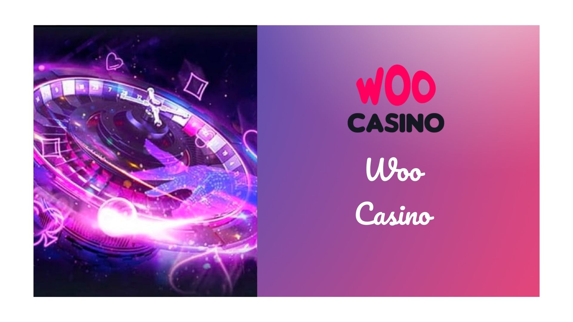 Screenshot of the Woo Casino online lobby showing game categories and promotions