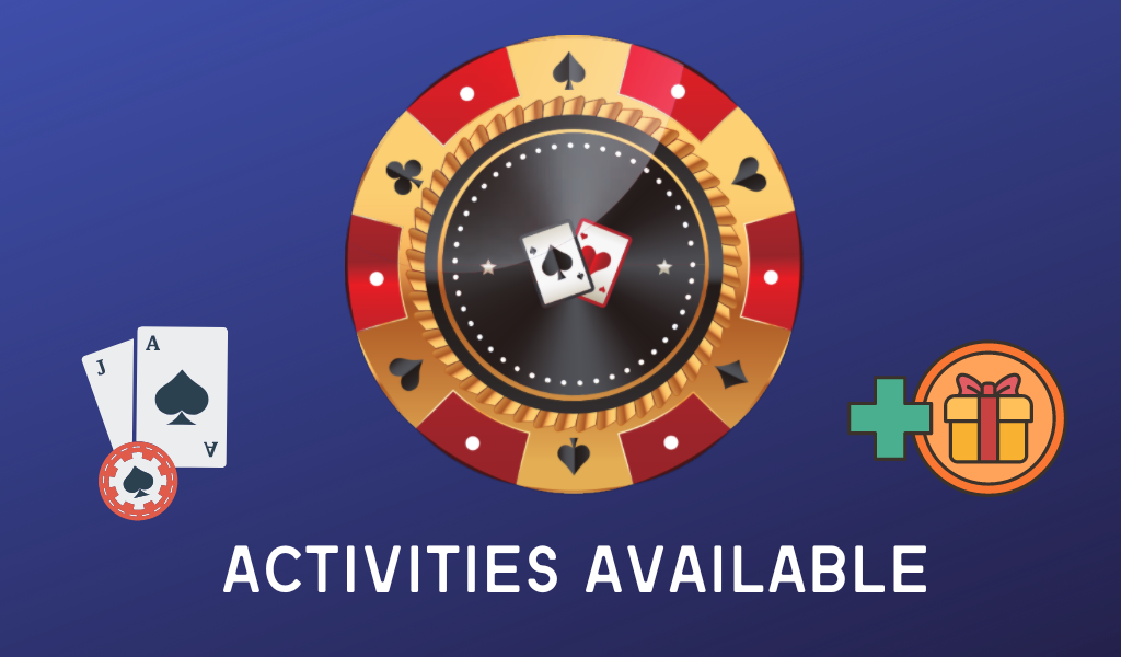 Activities available at Rocketplay Casino